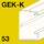 GEK-K parapetni kanal, dubina kanala 53 mm