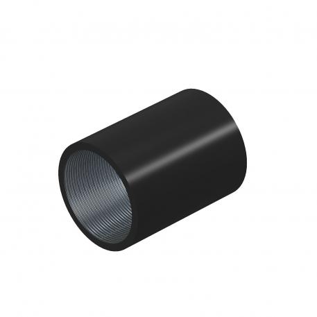 Crna plastificirana čelična spojnica s navojem 40 | M40x1,5