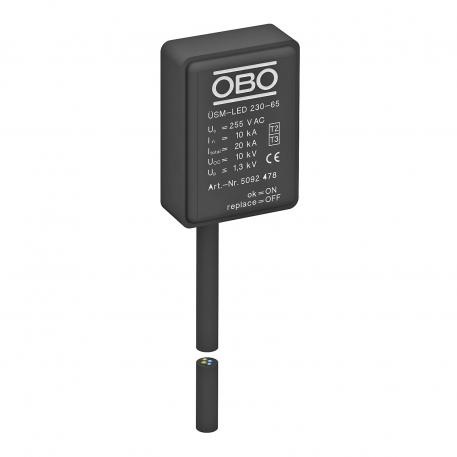 Zaštita od prenapona za LED sustave 230 V IP65 1+N/PE | 255 | IP65