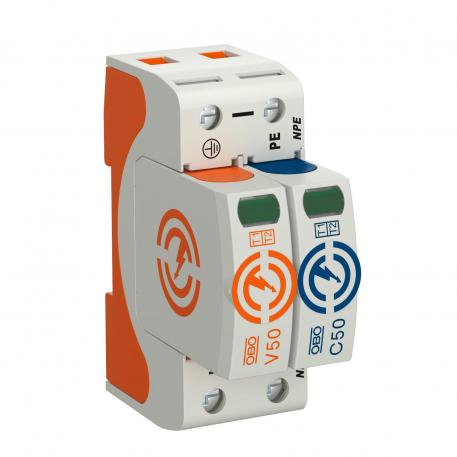 Kombinirani odvodnik V50, 1-polni+NPE 150 V