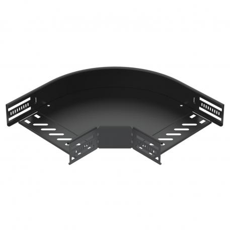 90° bend 60, black 200 | Čelik | PES135 - Poliester | tamno crna; RAL 9005