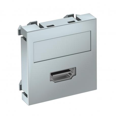 HDMI priključnica, 1 modul, ravna, spoj s vijcima  |  | HDMI | lak od aluminija