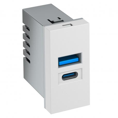 USB punjač bijela; RAL 9010