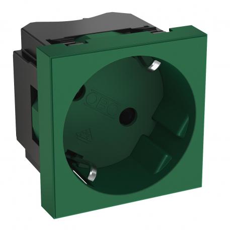 33° socket, protective contact, single 1 | 1-struka 33° | zelena; RAL 6029