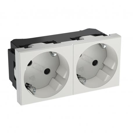 33° socket, protective contact, double