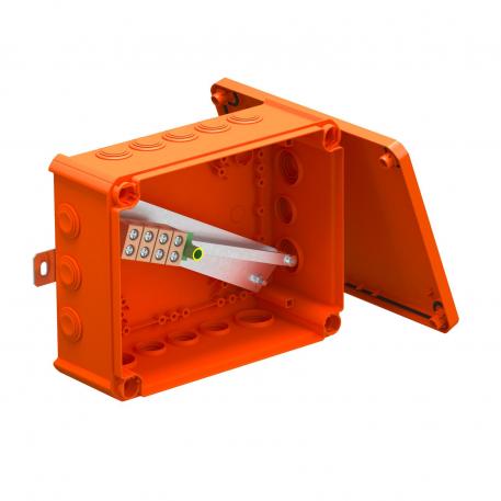 FireBox T250 s utičnim brtvama i jednostrukim stezaljkama 225x173x86 |  | IP66 | narančasta; RAL 2003