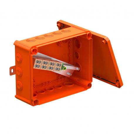 FireBox T250 s utičnim brtvama, dvostruke stezaljke 225x173x86 |  | IP66 | narančasta; RAL 2003