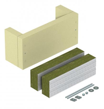 Set za vlačno rasterećenje, trostrani, s mineralnom vunom, unutarnje visine 115 mm